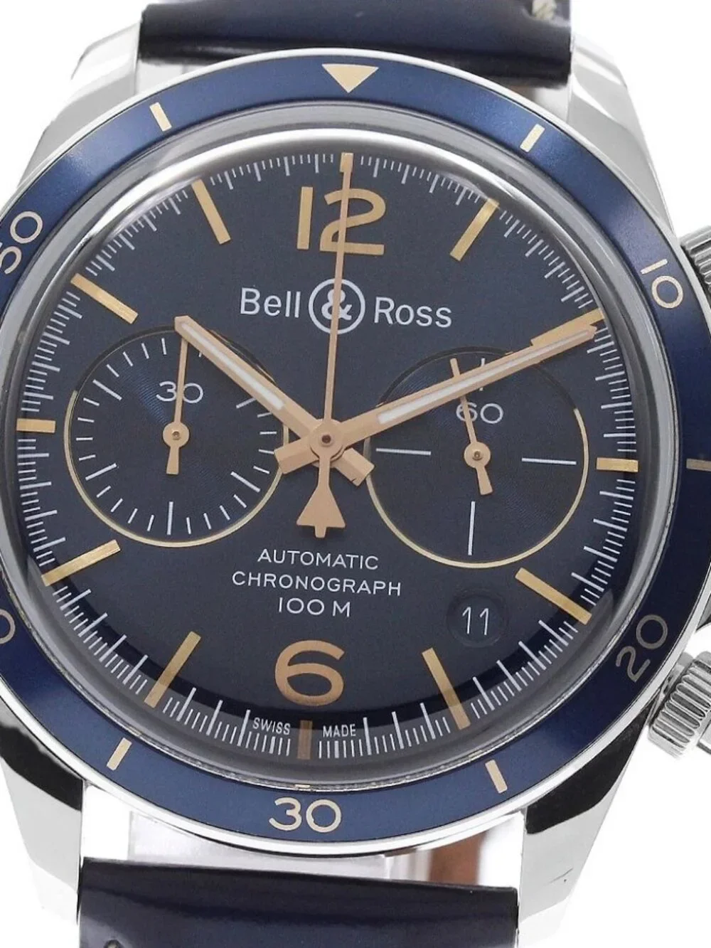 Bell＆Ross vintage BRV2-94 Chronograph Navy Dial Automatic Men's Watch_563196